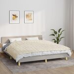 VIDAXL Couverture lestee Creme clair 155x220 cm 7 kg Tissu