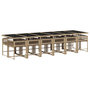 Voir la diapositive 3 : VIDAXL Ensemble a manger de jardin et coussins 13 pcs beige