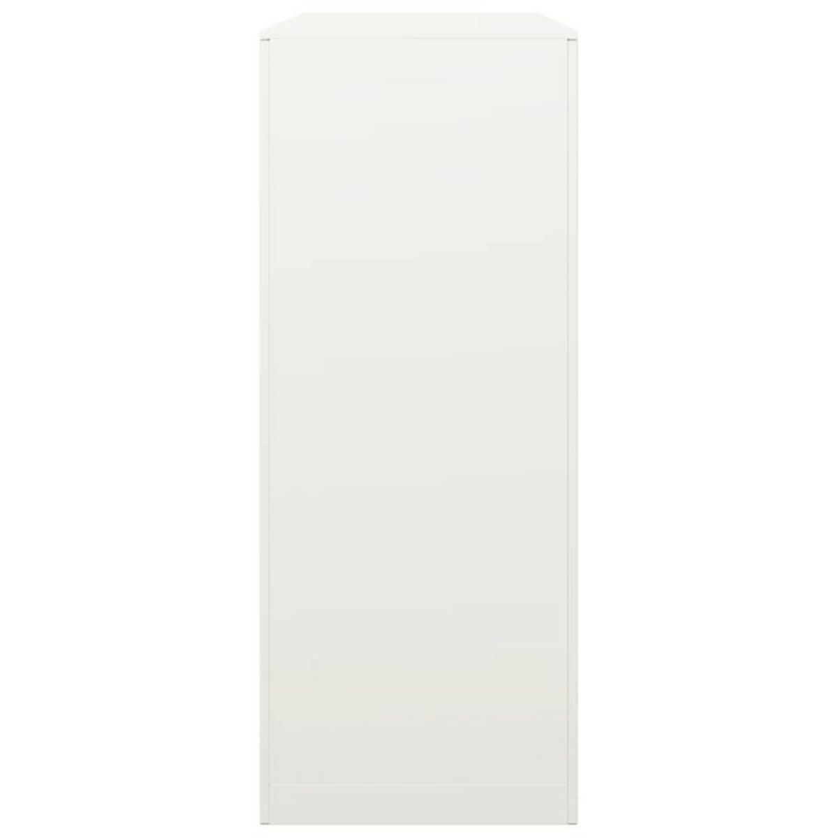 VIDAXL Portant de bois de chauffage blanc 100x40x100 cm acier