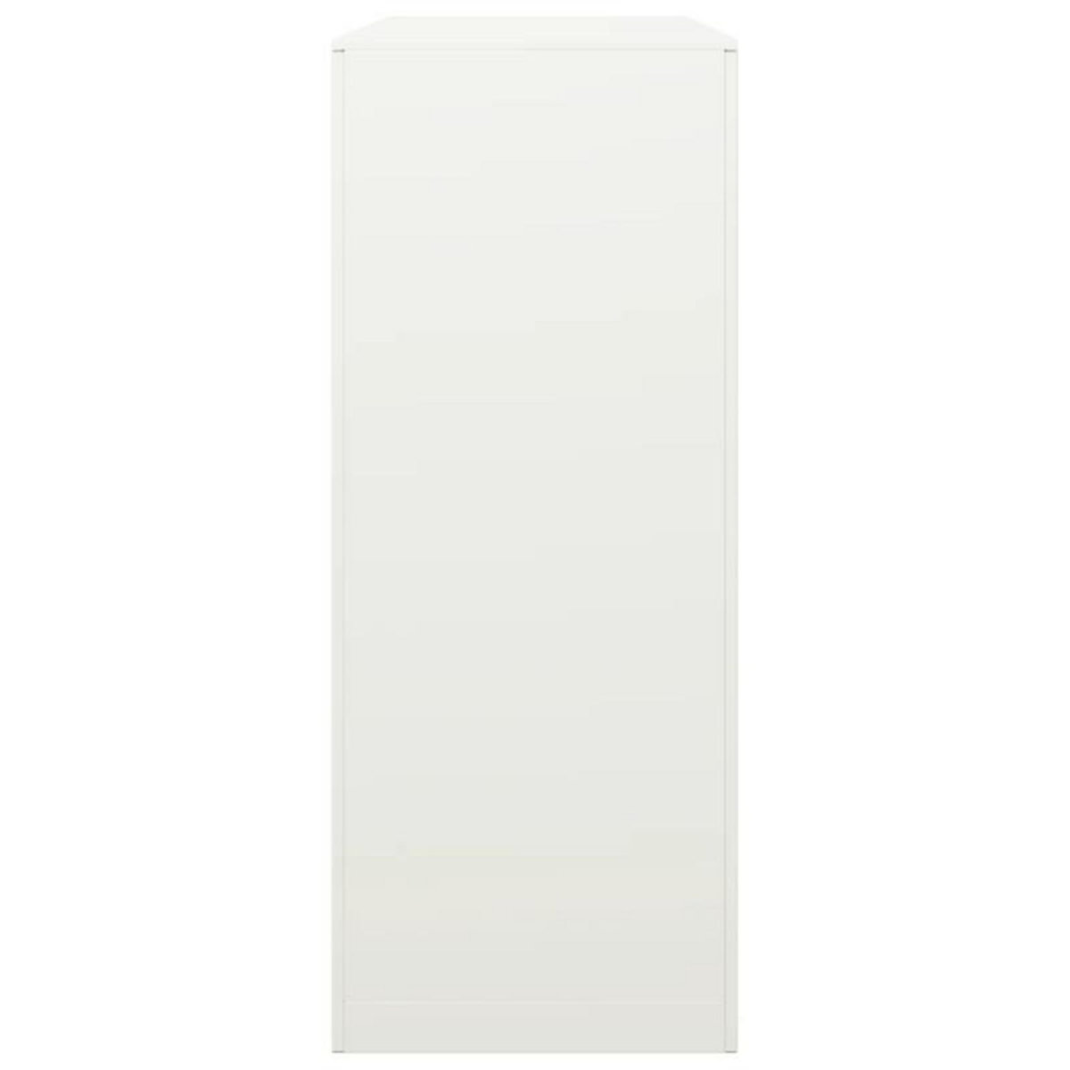 VIDAXL Portant de bois de chauffage blanc 100x40x100 cm acier