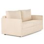 Voir la diapositive 4 : BEST MOBILIER Ottawa - canapé 3 places convertible express couchage quotidien 140 cm matelas 12 cm en velours côtelé