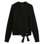 Voir la diapositive 3 : IN EXTENSO Pull noué col montant noir femme