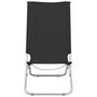 Voir la diapositive 3 : VIDAXL Chaises de plage pliables lot de 2 Noir Tissu