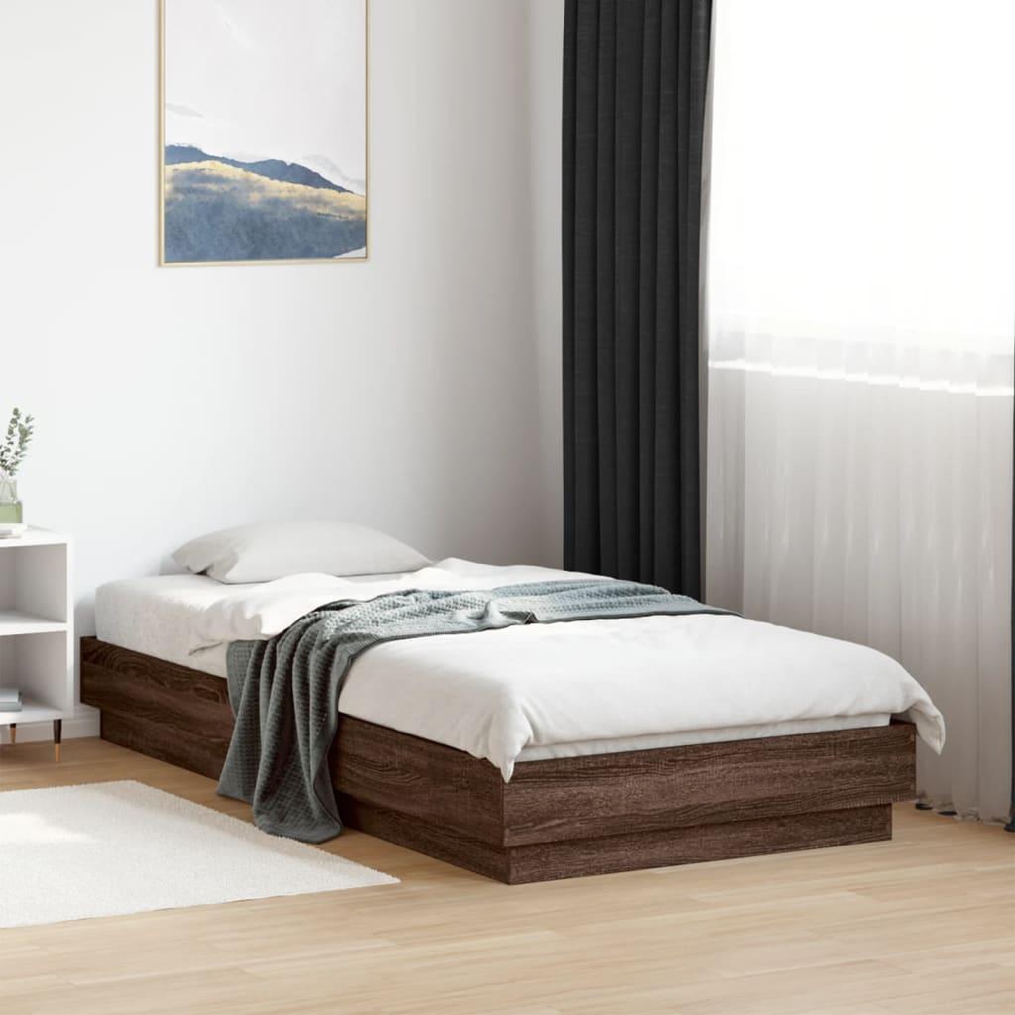 Voir la diapositive 4 : VIDAXL Cadre de lit sans matelas avec lumieres LED 90x190 cm