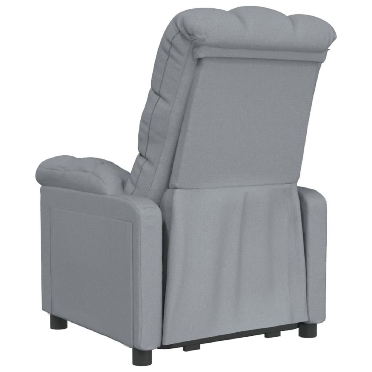 VIDAXL Fauteuil inclinable Gris clair Tissu