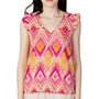 Voir la diapositive 1 : Only T-Shirt Rose/Orange Femme Only Alma Life