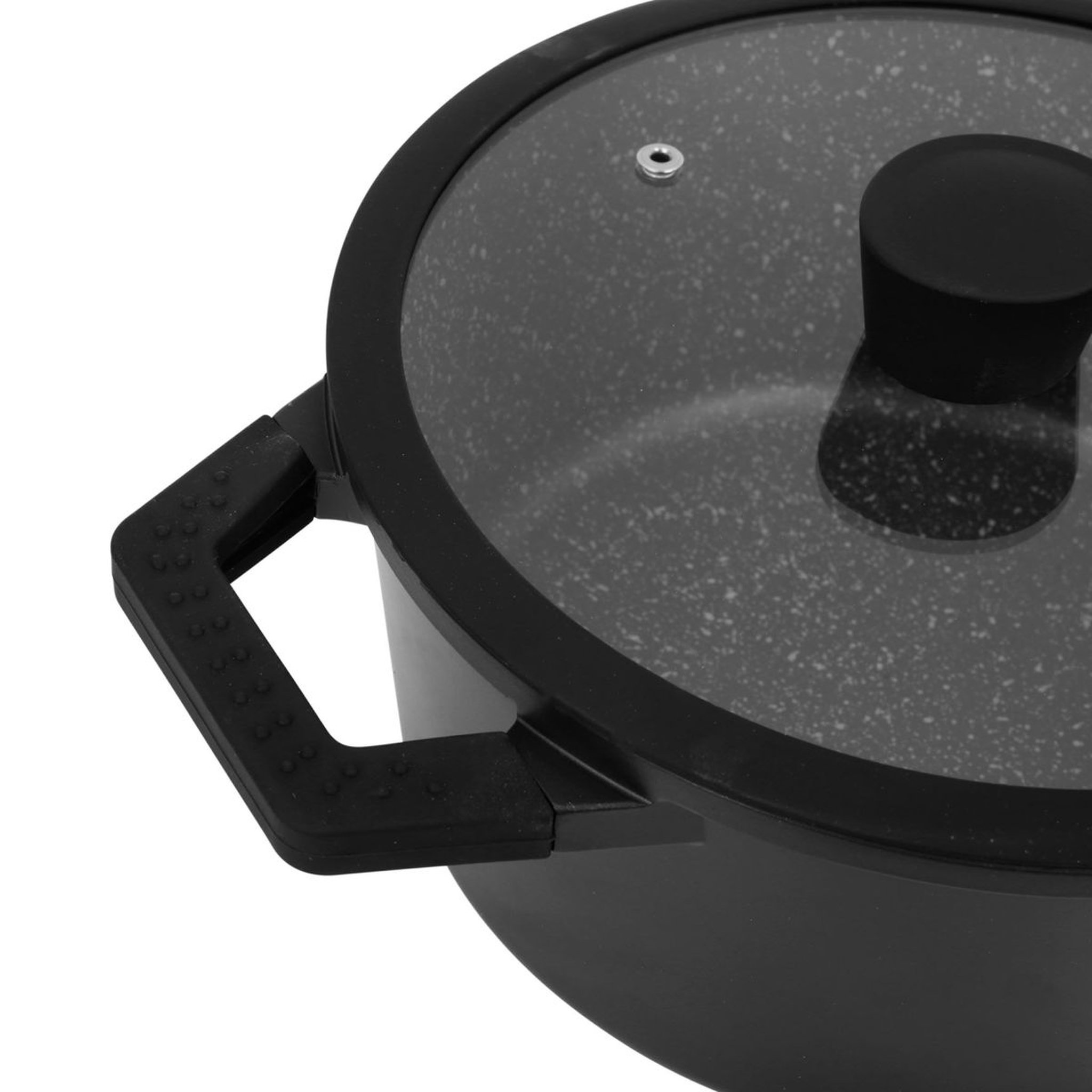 Voir la diapositive 3 : SITRAM Faitout 24cm noir avec couvercle 