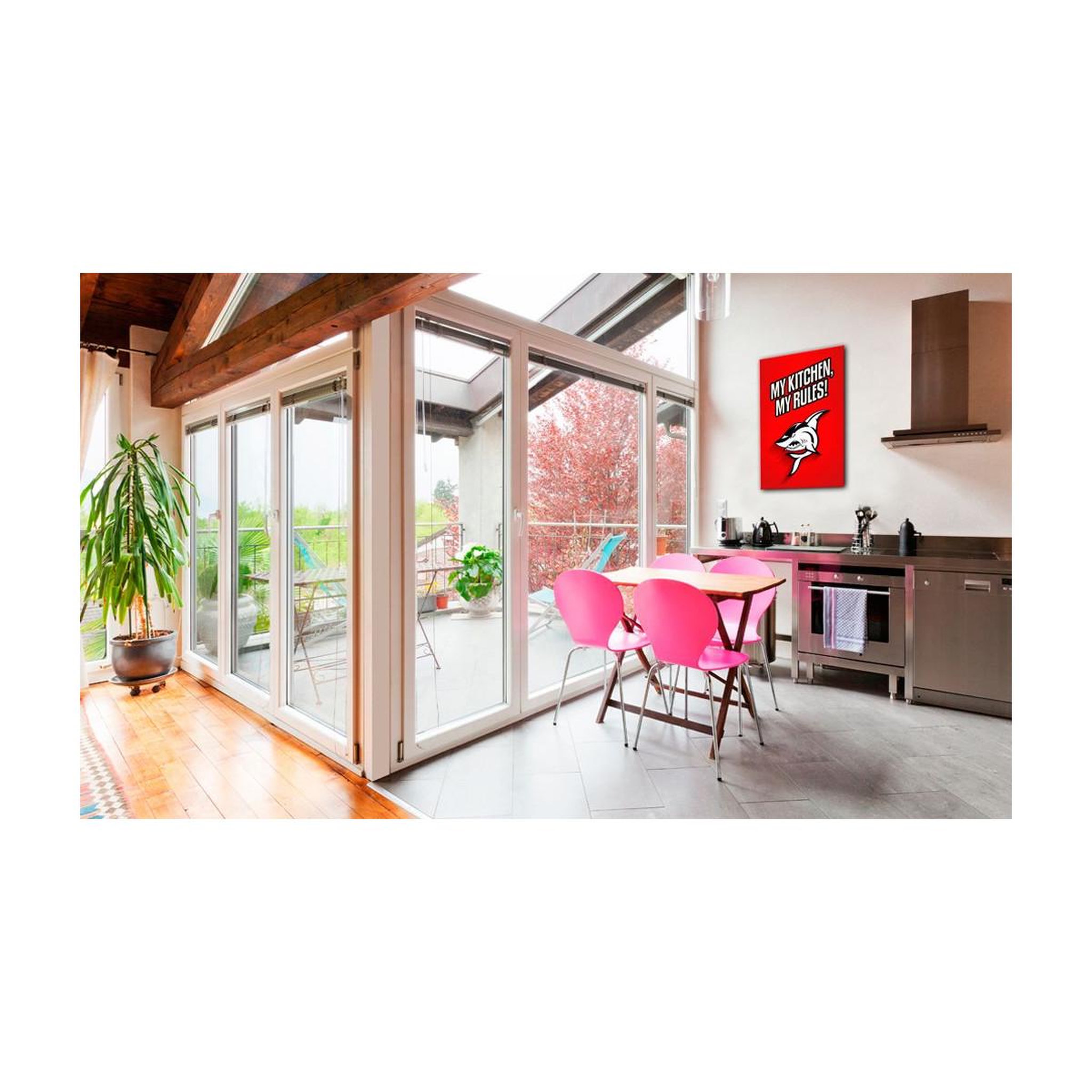Voir la diapositive 2 : Paris Prix Tableau imprimé  my kitchen, my rules!