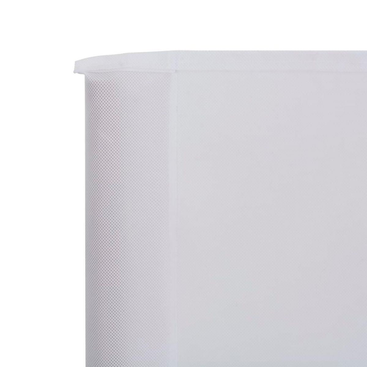 VIDAXL Paravent 3 panneaux Tissu 400 x 80 cm Blanc sable