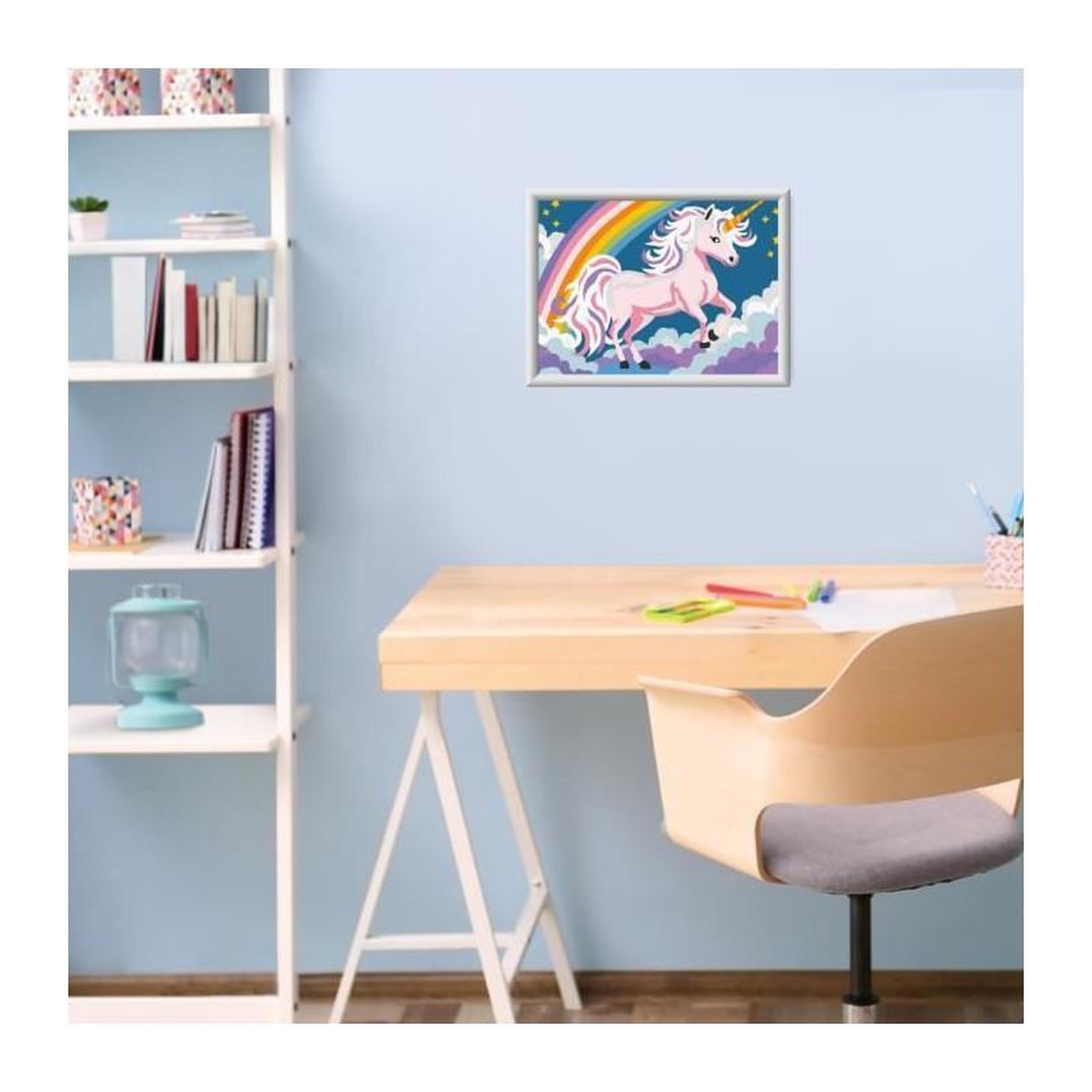 Voir la diapositive 4 : RAVENSBURGER CreArt Kids 18x24cm Licorne Néon, Kit de peinture par numéros Numéro d'Art, Des 7 ans, 25904, Ravensburger