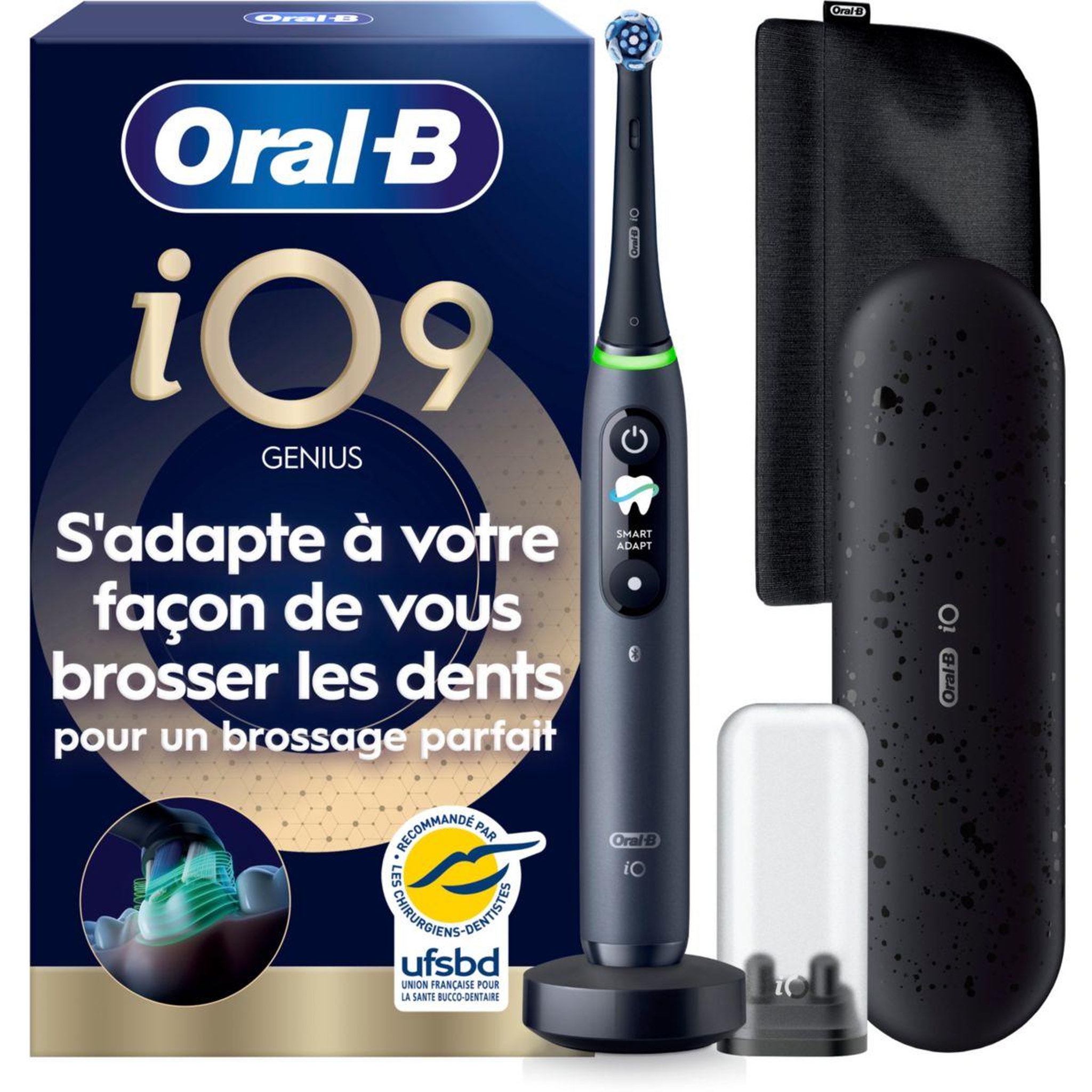 ORAL B Brosse à dents électrique iO9 Series Black Onyx Luxe Edition