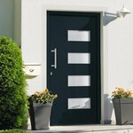 VIDAXL Porte d'entree Aluminium et PVC Anthracite 100x210 cm
