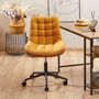 Voir la diapositive 3 : IDIMEX Chaise de bureau VASILO en velours côtelé