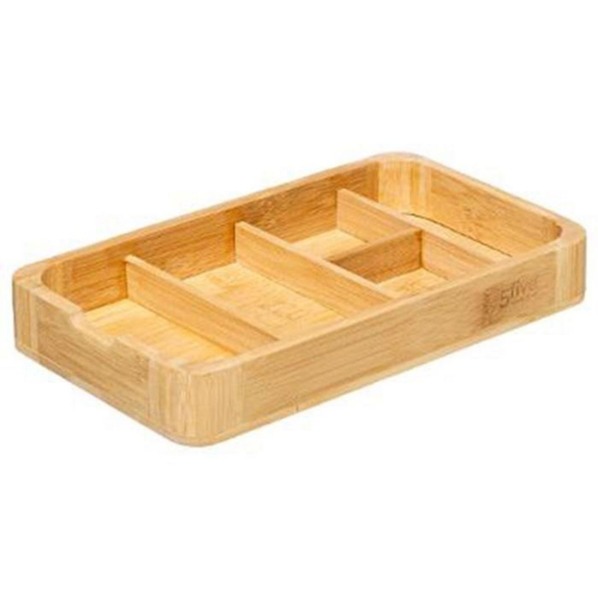 Paris Prix Boîte à Bijoux & Miroir  Bambou  24cm Naturel