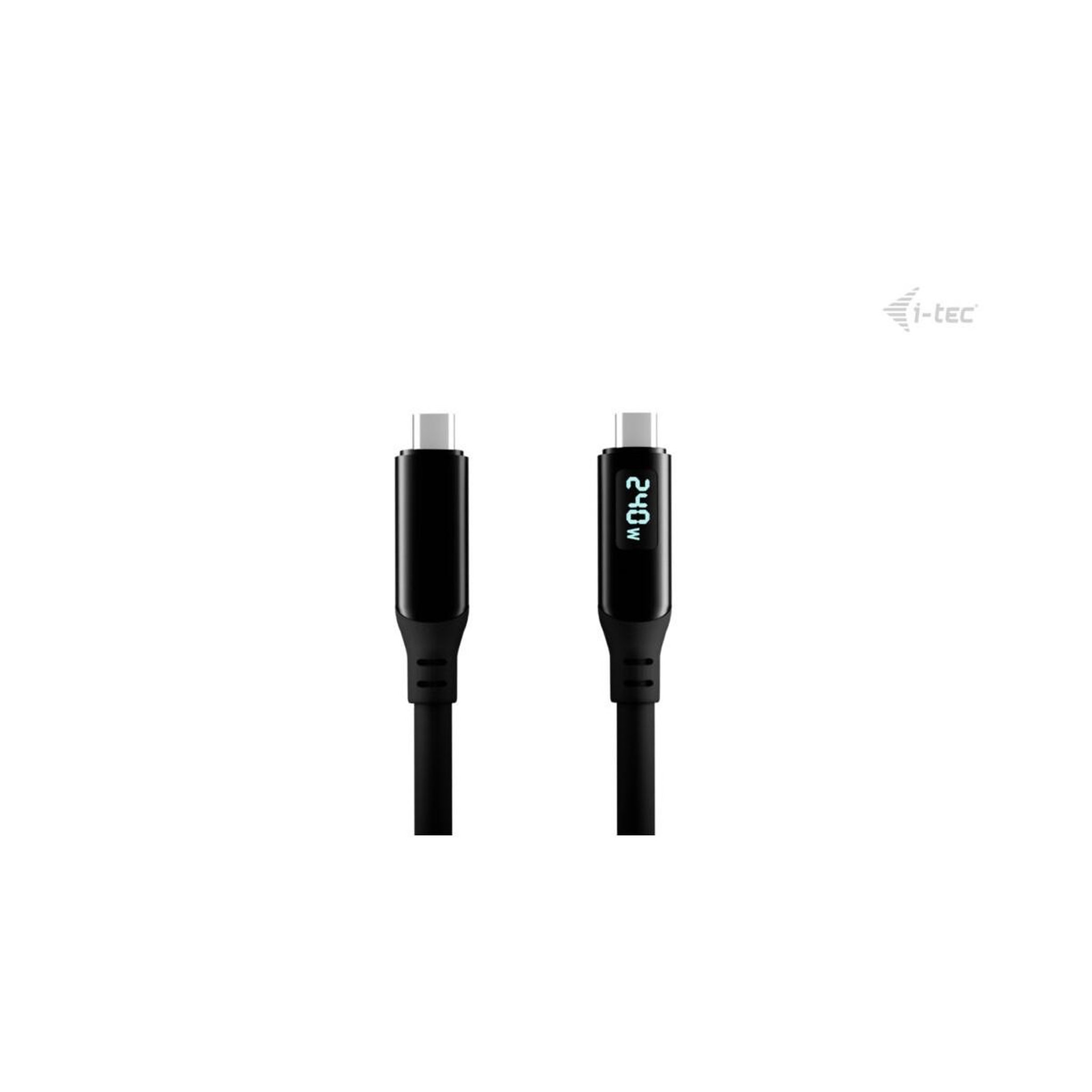 Voir la diapositive 3 : I-TEC I-tec thunderbolt 4/usb4 class pro cable 240w with lcd (40 gbps, 150 cm)