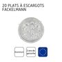 Voir la diapositive 4 : Fackelmann Lot de 2 packs de 10 plats à escargots en aluminium 17,5 cm Fackelmann