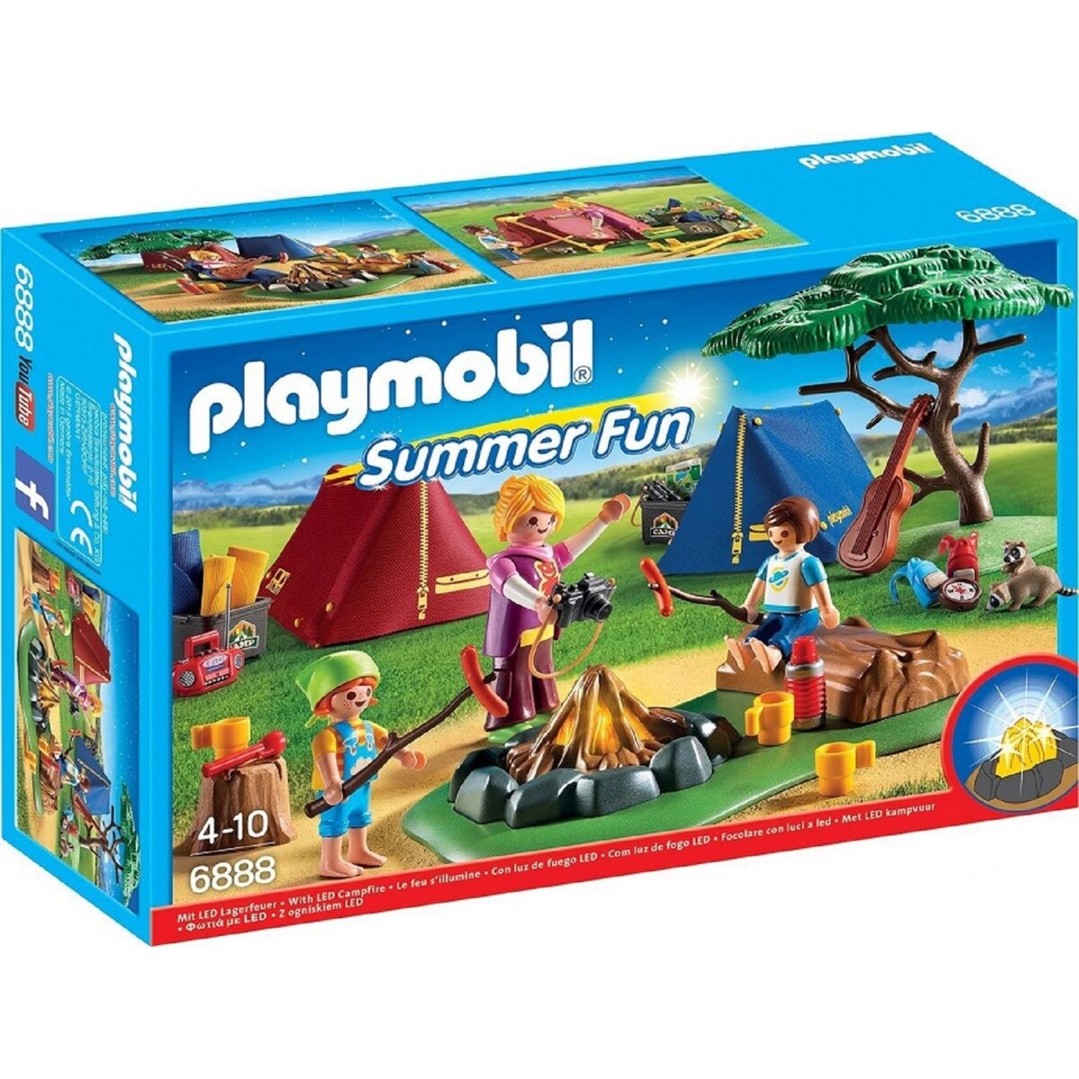 PLAYMOBIL 6888 - Summer Fun - Tentes avec enfants et animatrice