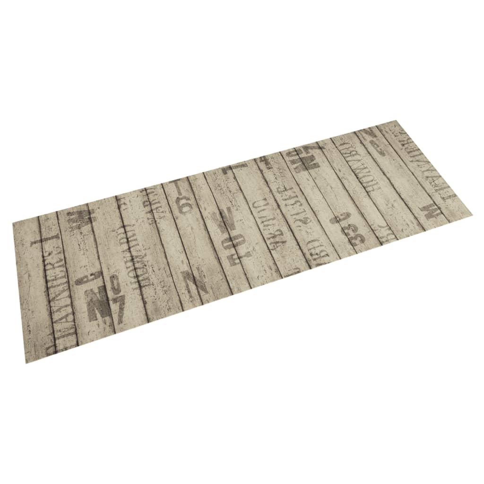 VIDAXL Tapis de cuisine lavable impression de cloture 60x180cm velours