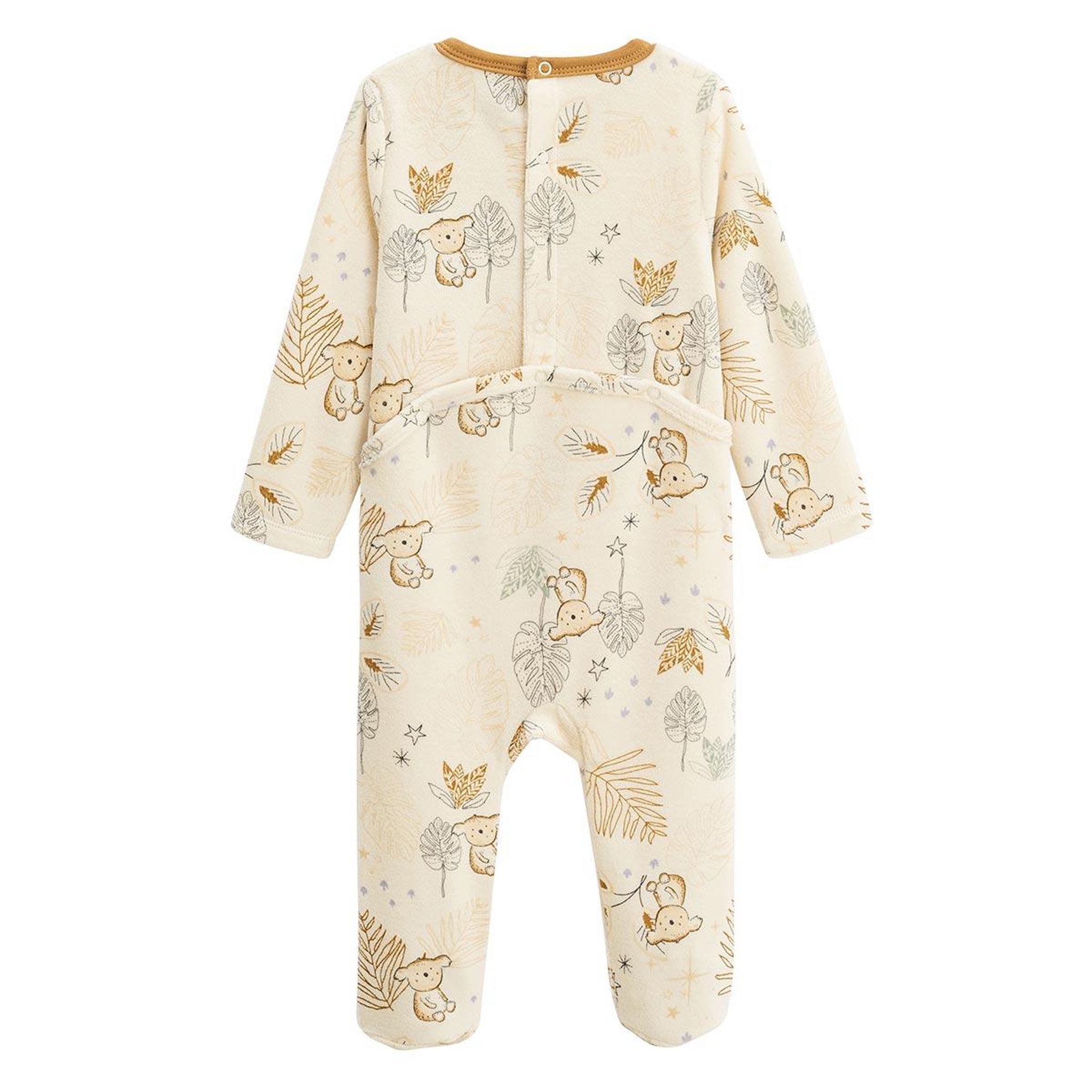 Voir la diapositive 5 : PETIT BEGUIN Lot de 2 pyjamas bébé en velours constellation