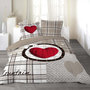 Voir la diapositive 1 : Douceur d'Intérieur Housse de couette 240x220 Love Mountain + 2 taies coton 42 fils