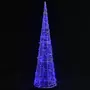 VIDAXL Cone lumineux decoratif pyramide a LED Acrylique Bleu 120 cm