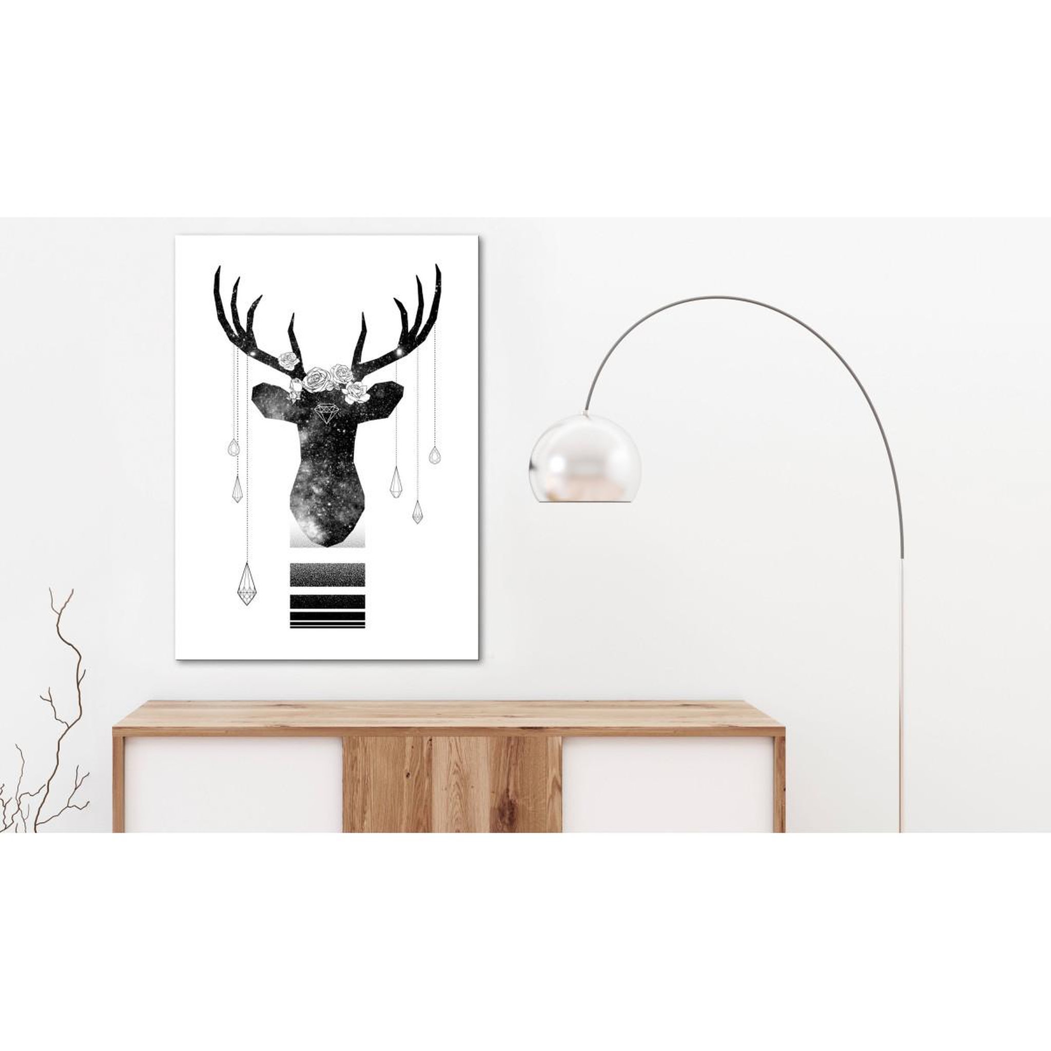 Voir la diapositive 2 : Paris Prix Tableau imprimé  abstract antlers