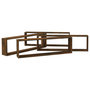 Voir la diapositive 4 : VIDAXL Etageres murales cubiques 4 pcs Chene fume 100x15x30 cm