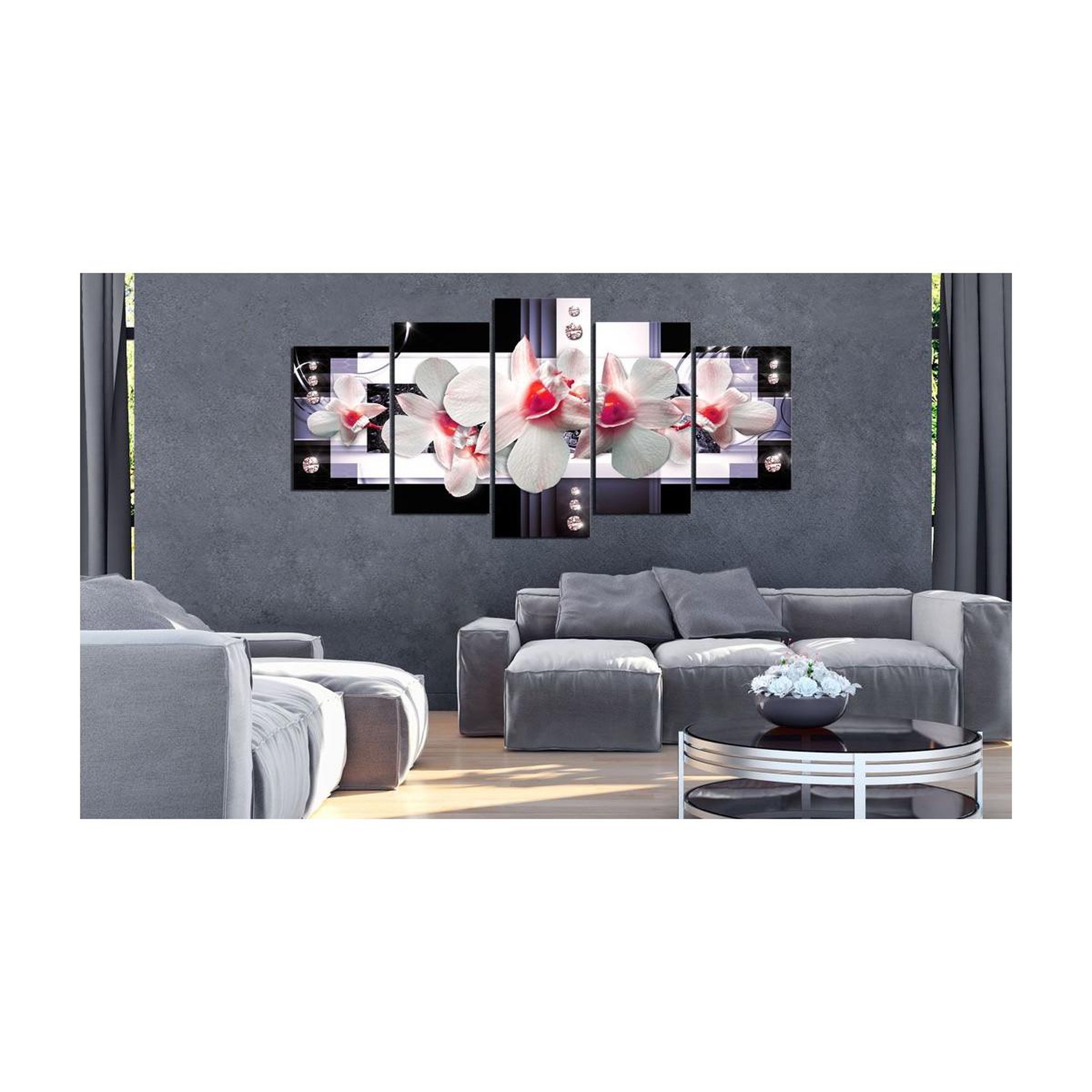 Voir la diapositive 2 : Paris Prix Tableau imprimé  raspberry accent