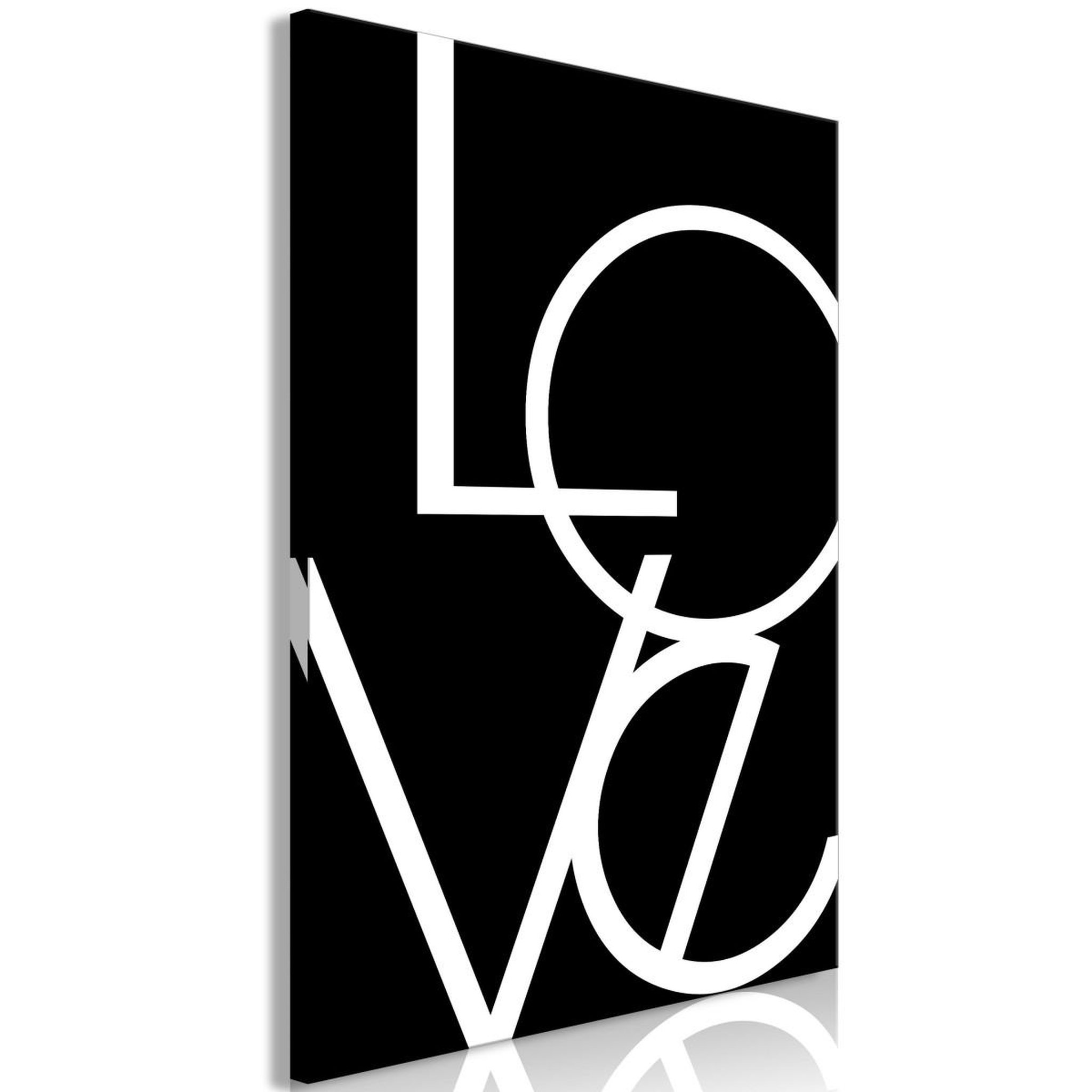Paris Prix Tableau imprimé  black & white : love. Coloris disponibles : Multicolore