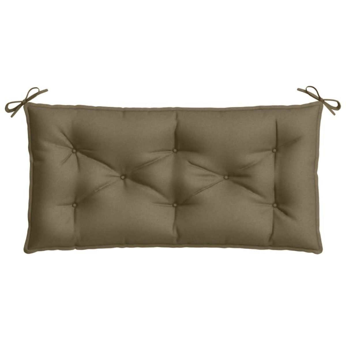 VIDAXL Coussin de banc de jardin taupe melange 100x50x7 cm tissu
