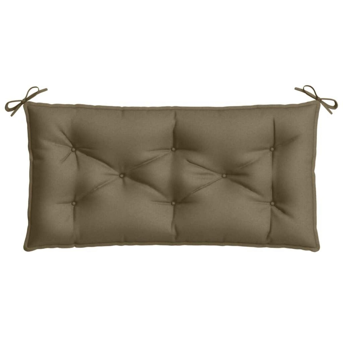 VIDAXL Coussin de banc de jardin taupe melange 100x50x7 cm tissu