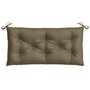 Voir la diapositive 4 : VIDAXL Coussin de banc de jardin taupe melange 100x50x7 cm tissu
