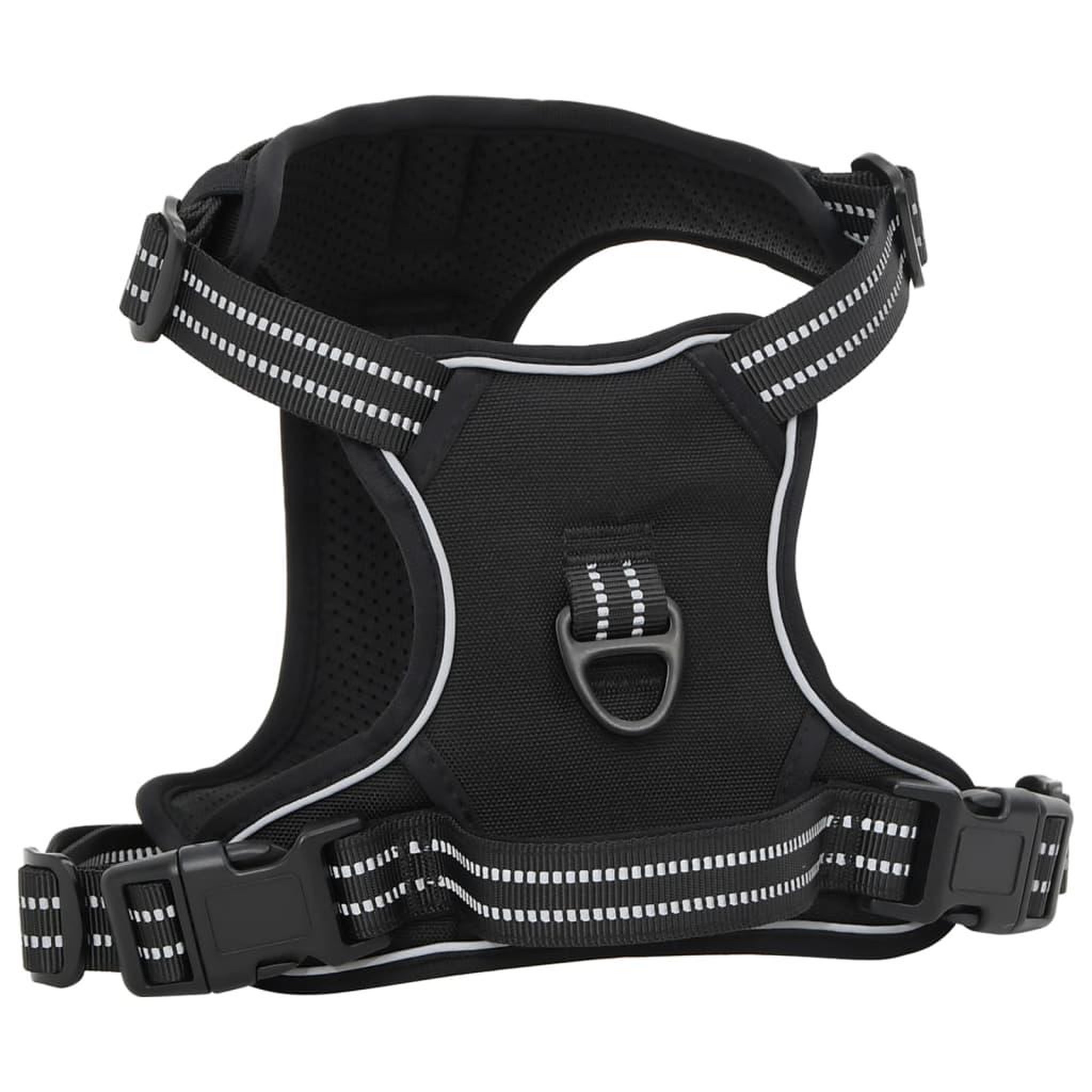 Voir la diapositive 2 : VIDAXL Harnais pour chien et bandes reflechissantes reglables noir XL