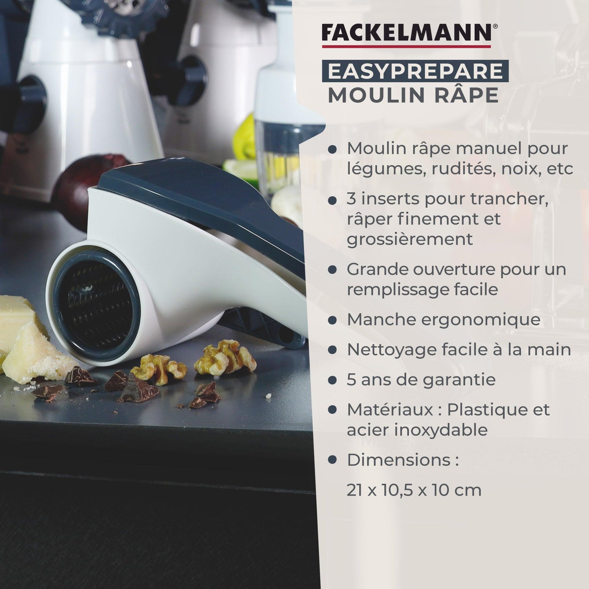 Voir la diapositive 3 : Fackelmann Moulin râpe Fackelmann Easy Prepare
