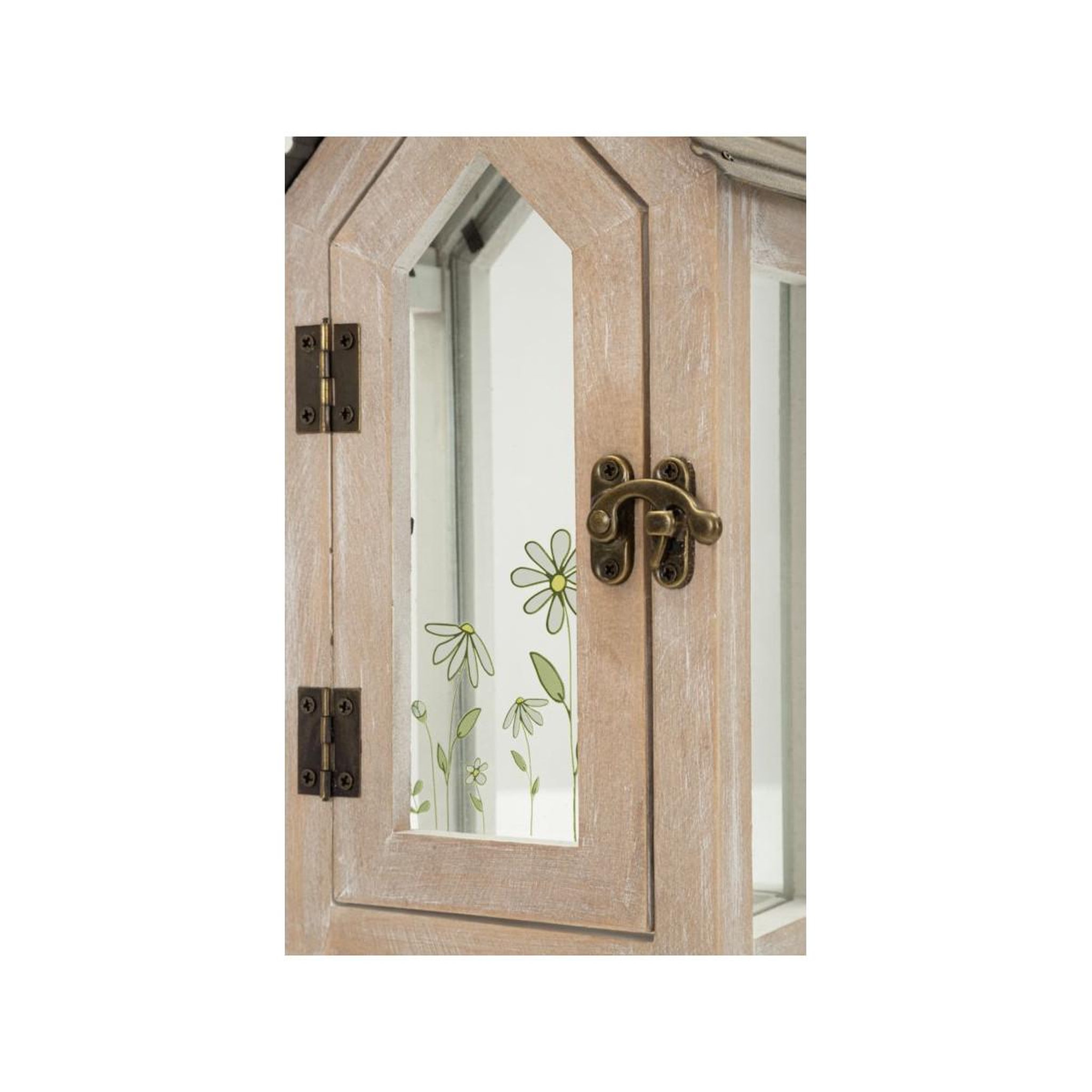 Voir la diapositive 5 : Paris Prix Lot de 2 Lanternes en Bois  Home Flower  36cm Naturel