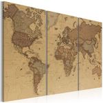 Paris Prix Tableau Imprimé  Stylish World Map. Coloris disponibles : Multicolore