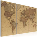 Paris Prix Tableau Imprimé  Stylish World Map. Coloris disponibles : Multicolore