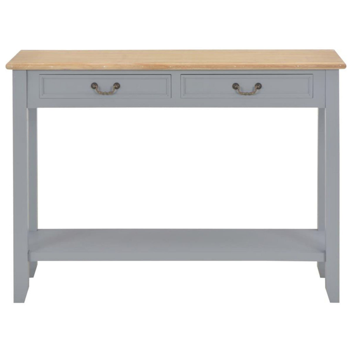VIDAXL Table console Gris 110x35x80 cm Bois