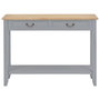 Voir la diapositive 3 : VIDAXL Table console Gris 110x35x80 cm Bois