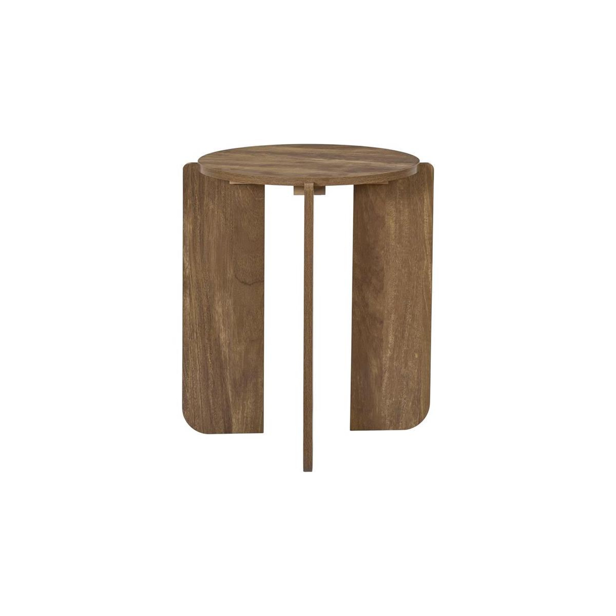 Voir la diapositive 4 : The Home Deco Factory Table d'appoint ronde  heritage  50cm marron