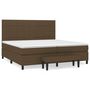 Voir la diapositive 1 : VIDAXL Sommier a lattes de lit avec matelas Marron fonce 200x200 cm