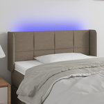 VIDAXL Tete de lit a LED Taupe 103x16x78/88 cm Tissu
