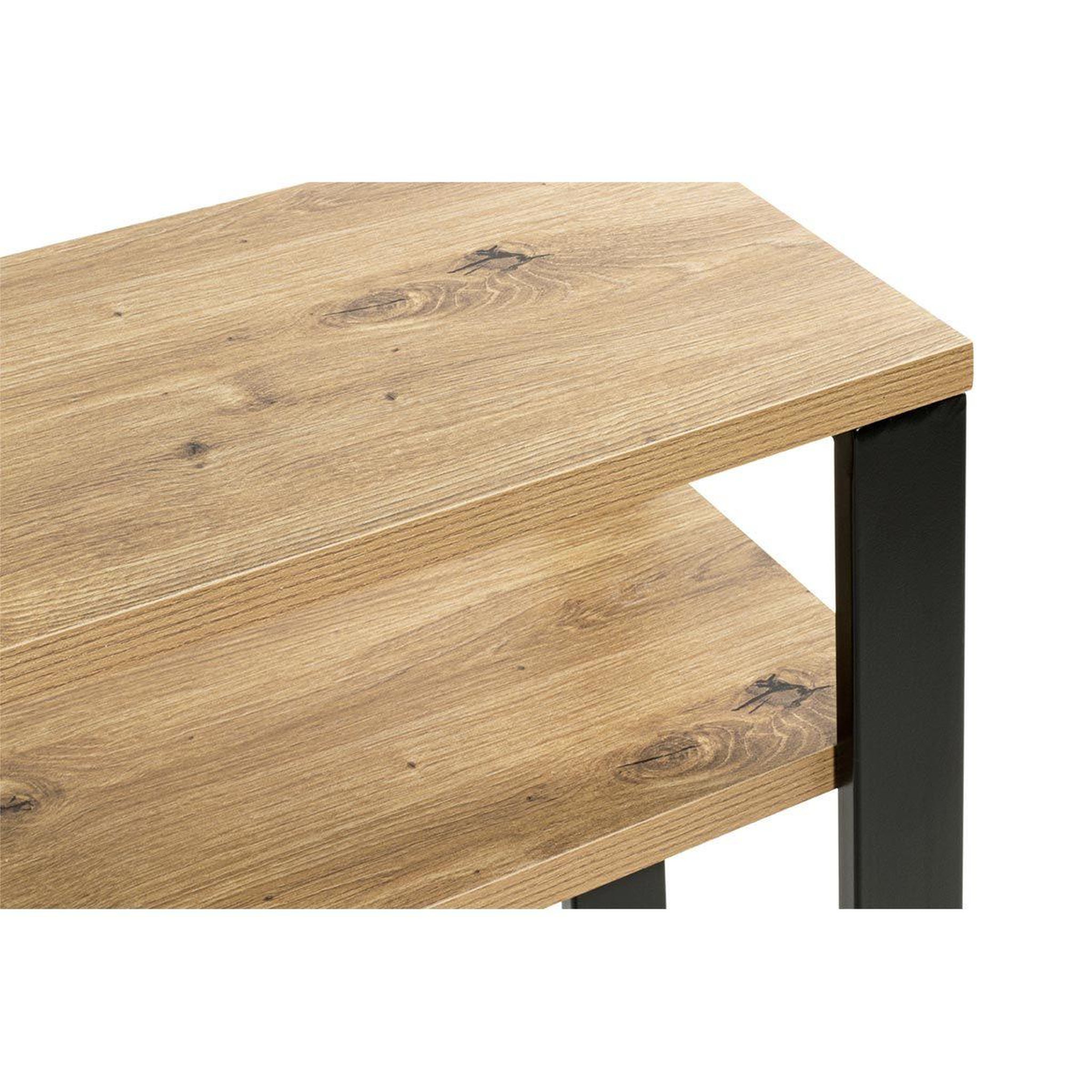 Voir la diapositive 4 : Paris Prix Console design  felicita  75cm noir & chêne
