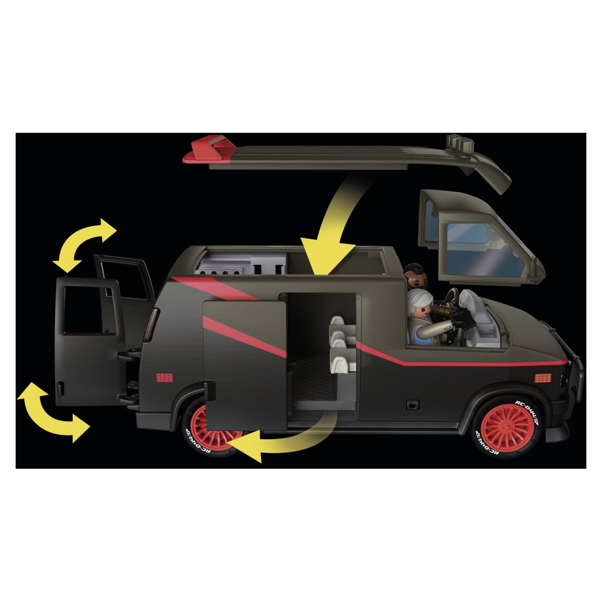 PLAYMOBIL 70750 THE A-TEAM - Le Fourgon de l'Agence tous risques