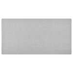 VIDAXL Tapis de couloir Gris clair 80x150 cm