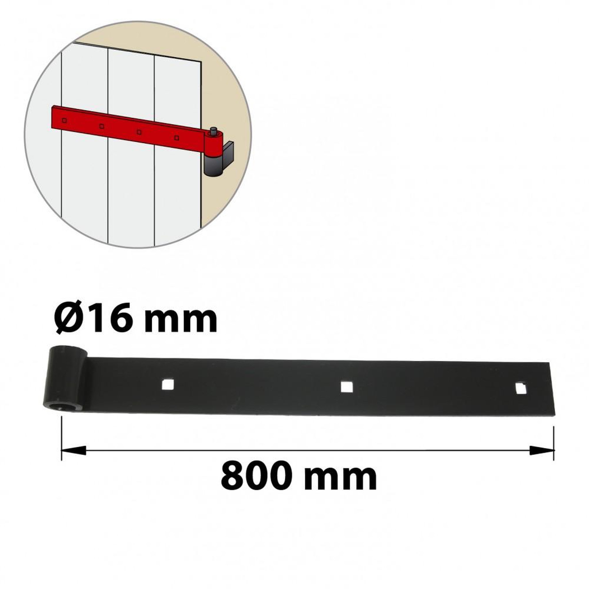 CENTRALE BRICO Penture acier prépeint, H.40 x L.800 x P.26 mm
