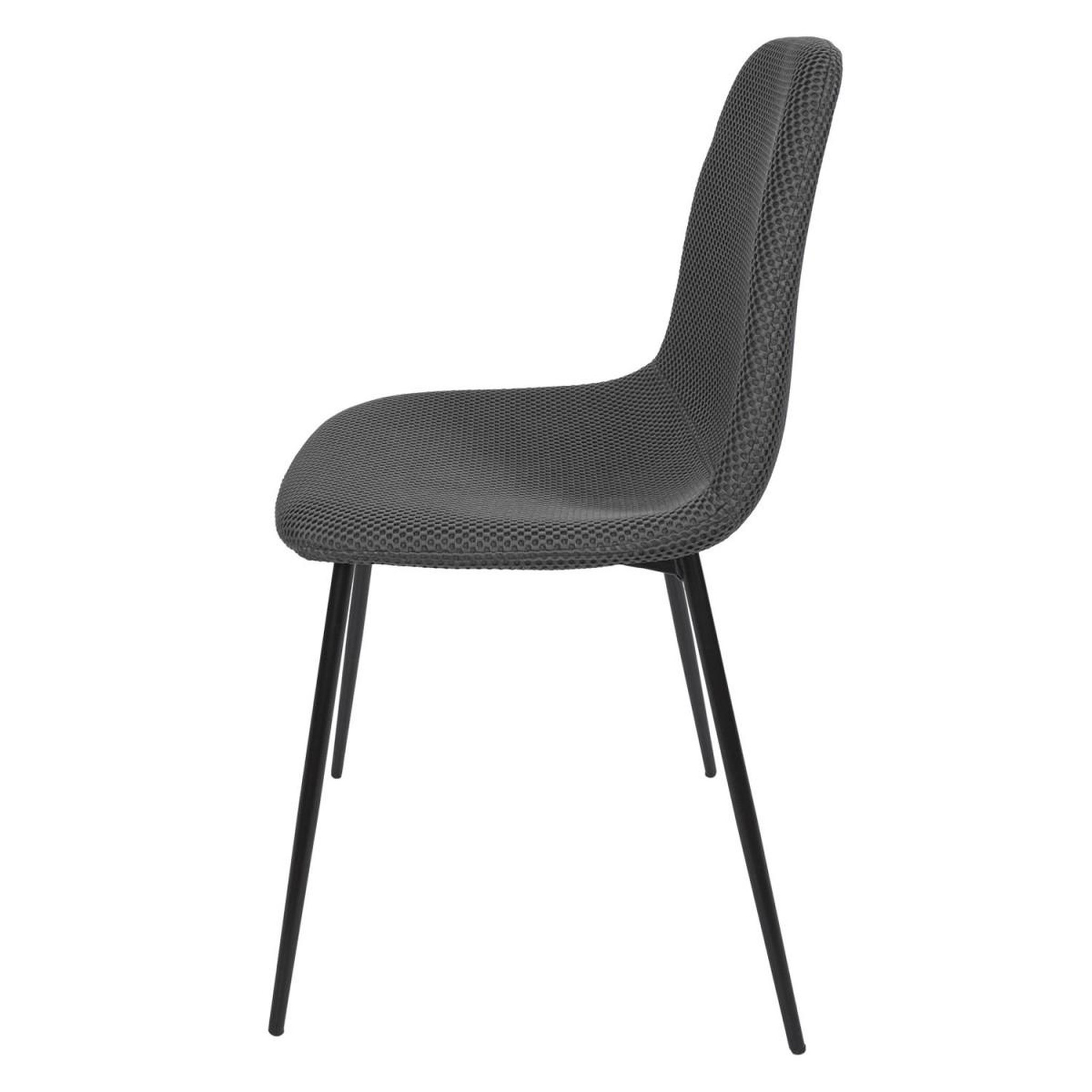 Voir la diapositive 4 : The Home Deco Factory Lot de 4 chaises  atome  86cm gris
