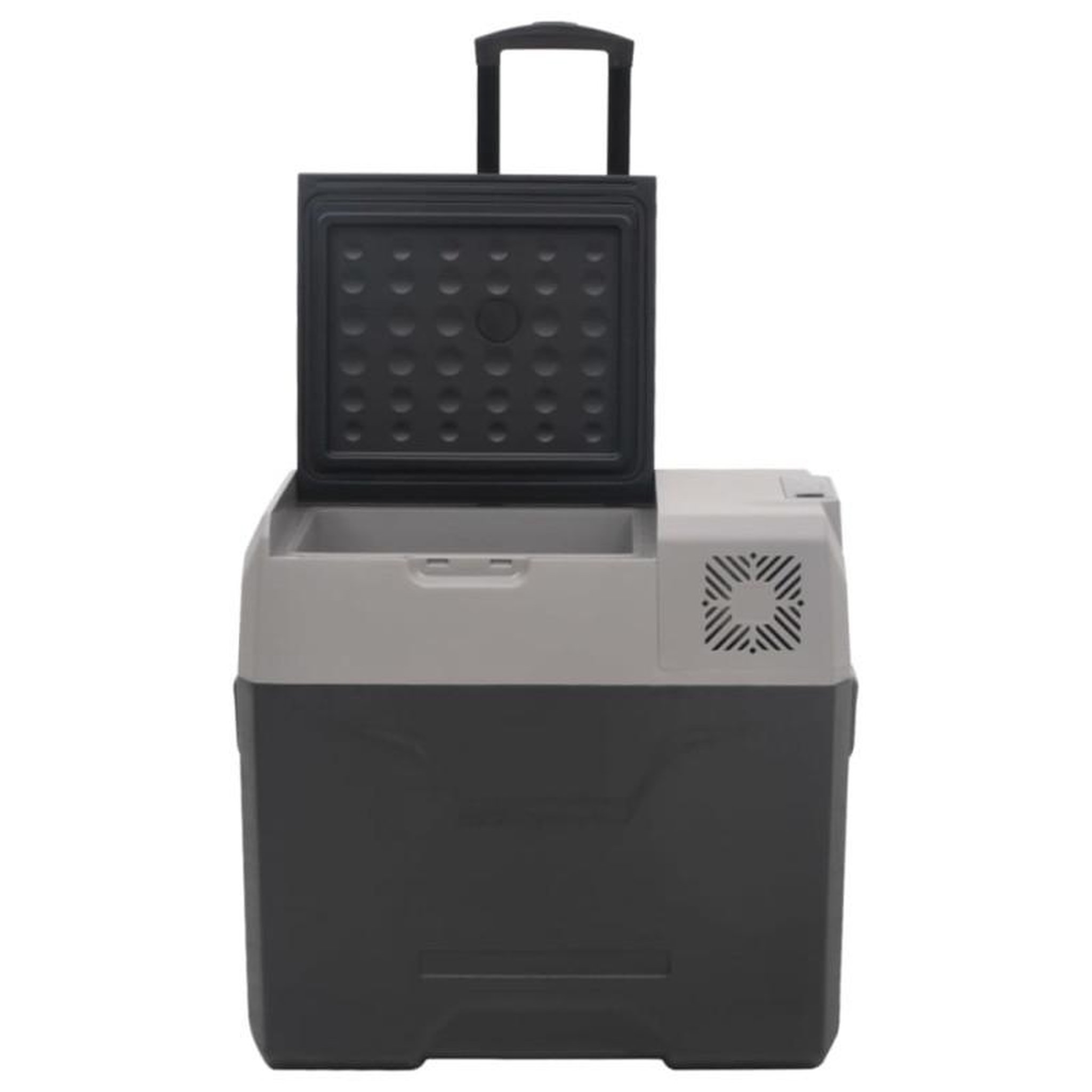 Voir la diapositive 6 : VIDAXL Glacière avec roue et adaptateur noir et gris 50L polypropylène