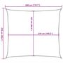 Voir la diapositive 6 : VIDAXL Voile d'ombrage 160 g/m^2 Blanc 2,5x3 m PEHD