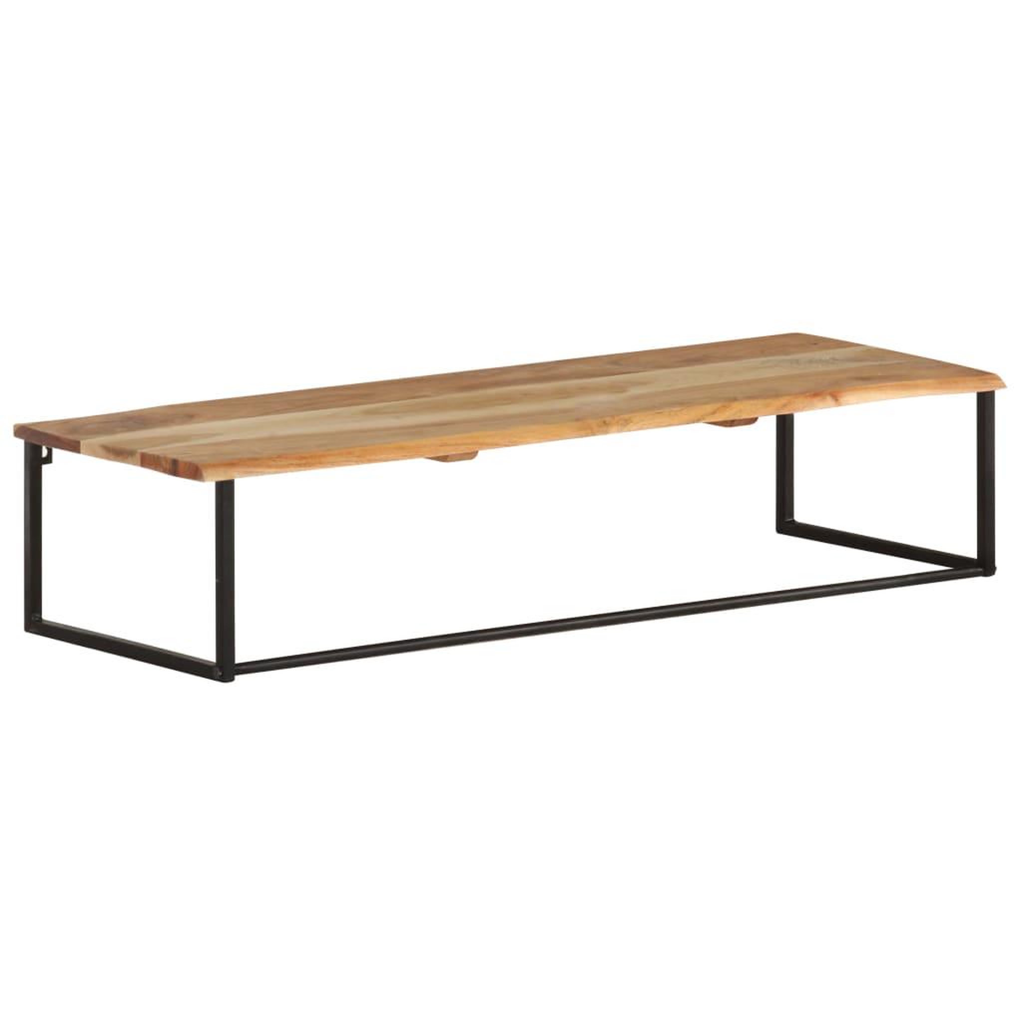 Voir la diapositive 2 : VIDAXL Patere a bord naturel 100x35x22 cm bois d'acacia massif